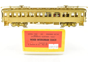 HO Brass Suydam SN - Sacramento Northern Niles Wood Interurban Coach (Powered)