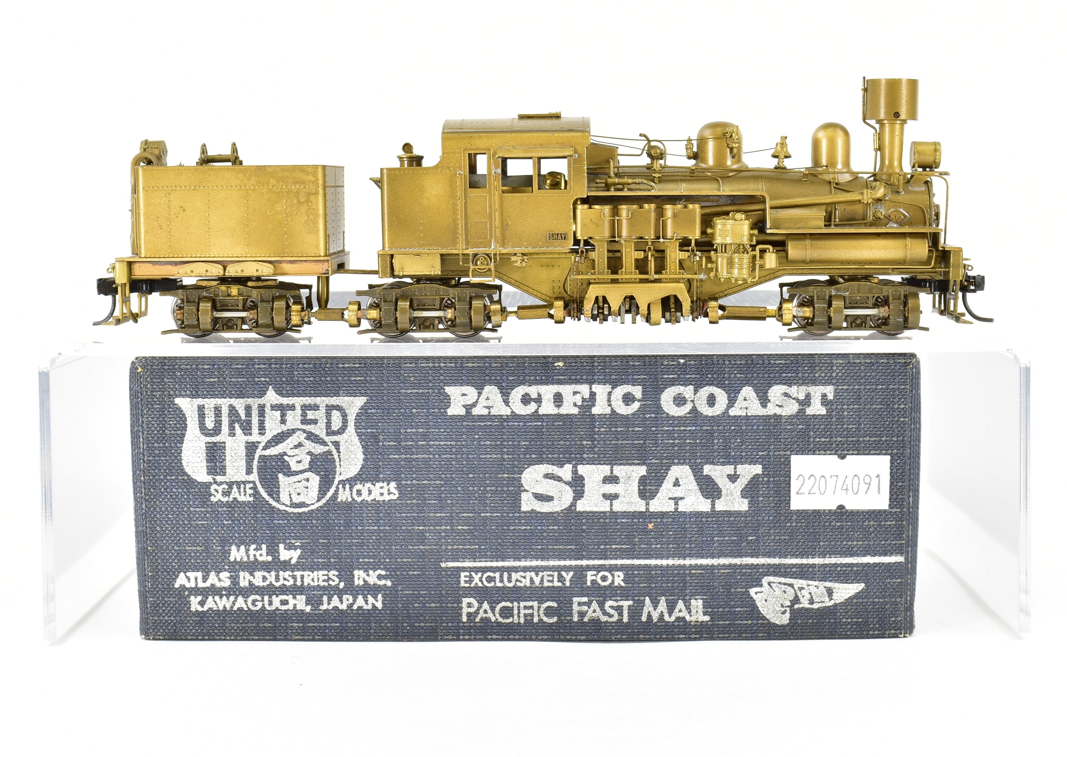 HO Brass Model - PFM United Hillcrest 3-Truck Climax Logging