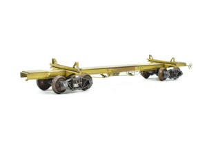 HO Brass Far East Distributors Various Roads 43' Skeleton Log Cars 4-Pack With Kadee Trucks #1