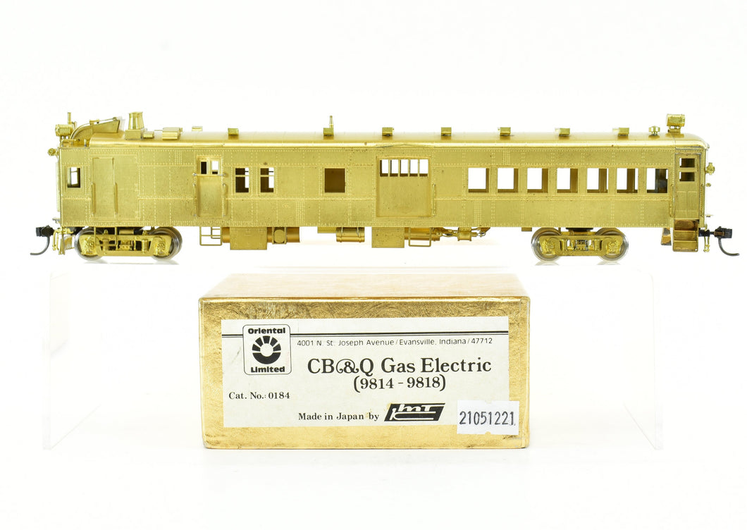 HO Brass Oriental Limited CB&Q - Burlington Route Gas Electric Self Propelled Rail Car