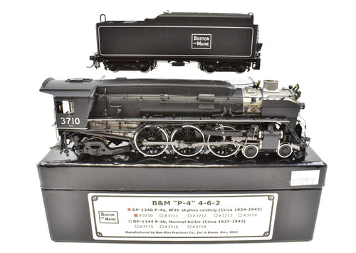 HO Brass DVP - Division Point B&M - Boston & Maine P-4a 4-6-2 Pacific FP #3710 with Skyline Casting