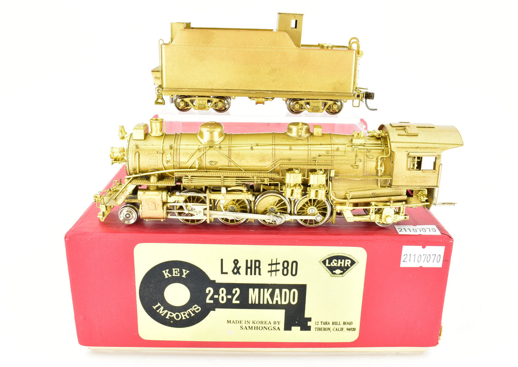 HO Brass Key Imports L&HR - Lehigh & Hudson River #80 2-8-2 USRA Light Mikado