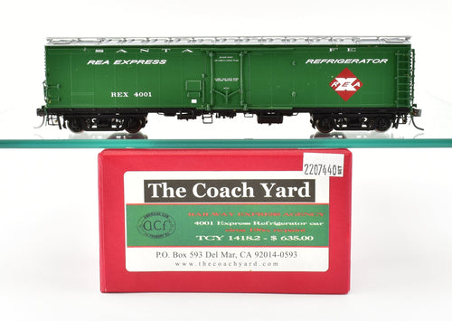 HO Brass CON TCY - The Coach Yard REA - Railway Express Agency Express Refrigerator Car FP No. 4002