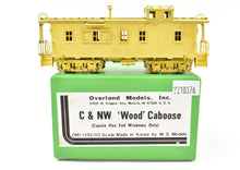 Load image into Gallery viewer, HO Brass OMI - Overland Models, Inc. C&amp;NW - Chicago &amp; Northwestern Wood Caboose End Windows Only
