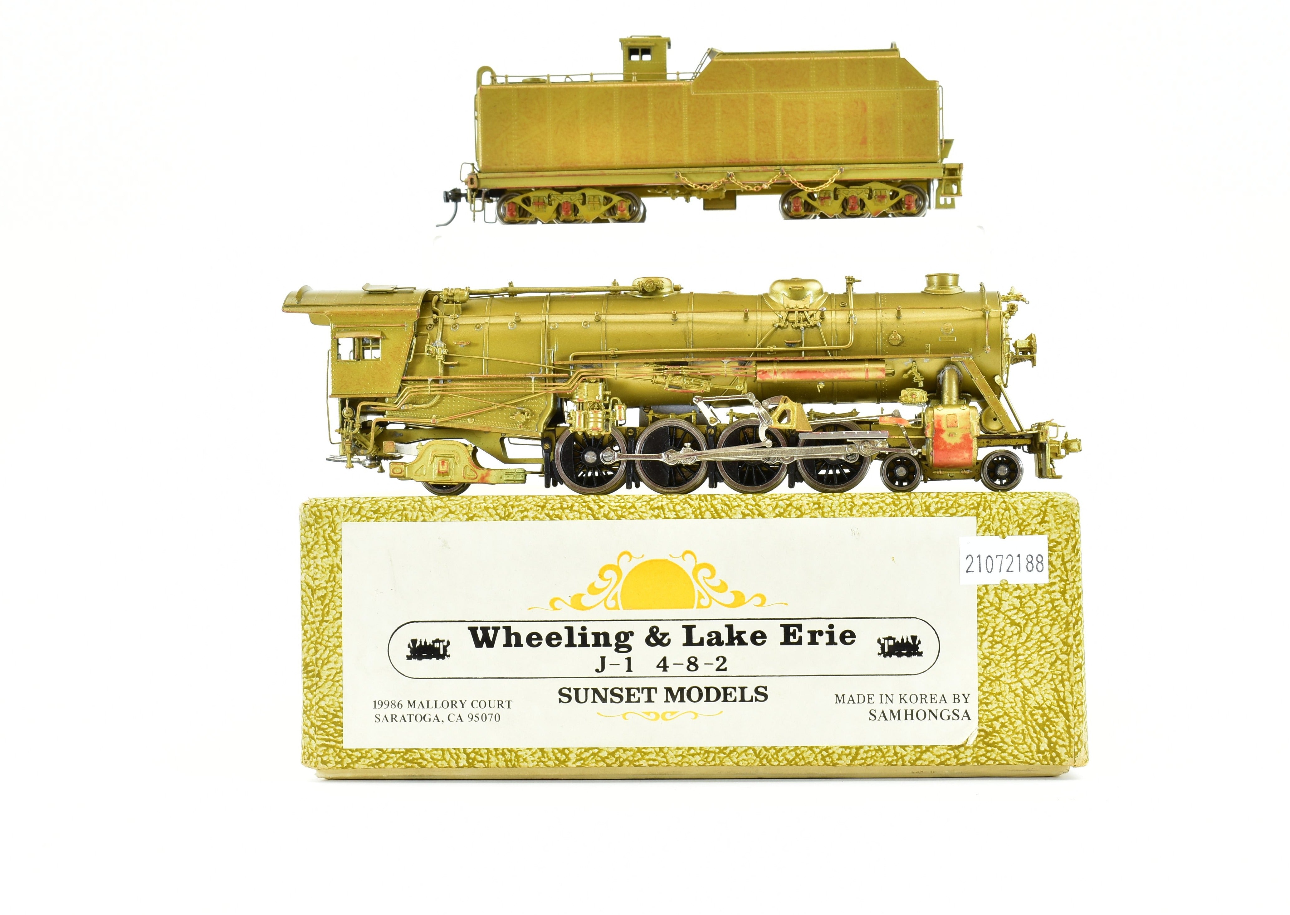 鉄道模型 USRA LIGHT 4-8-2 SUNSET MODELS HO Brass Model Train - Key Imports USRA Light 4-8-2 Mountain