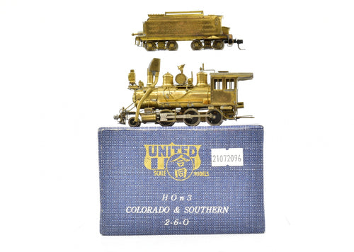 HOn3 Brass PFM - United C&S - Colorado & Southern #21 2-6-0 - Tender Drive