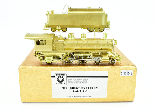 HO Brass Oriental Limited GN - Great Northern 4-4-2 Class K-1 Coasting Drive