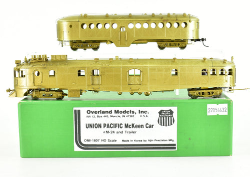 HO Brass OMI - Overland Models Inc. UP - Union Pacific McKean Car M-24 and Trailer REPLACEMENT BOX