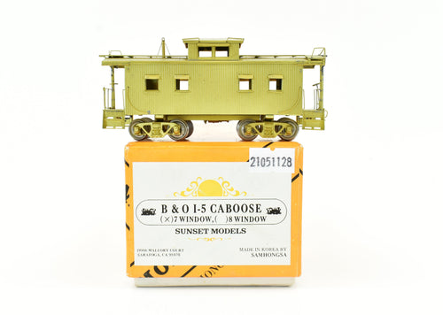 HO Brass Sunset Models B&O - Baltimore & Ohio I-5 7 Window Caboose