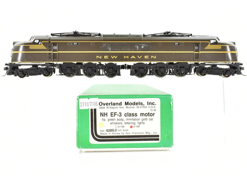 HO Brass OMI - Overland Models Inc. NH - New Haven EF-3 Class Motor Factory Painted Pullman Green