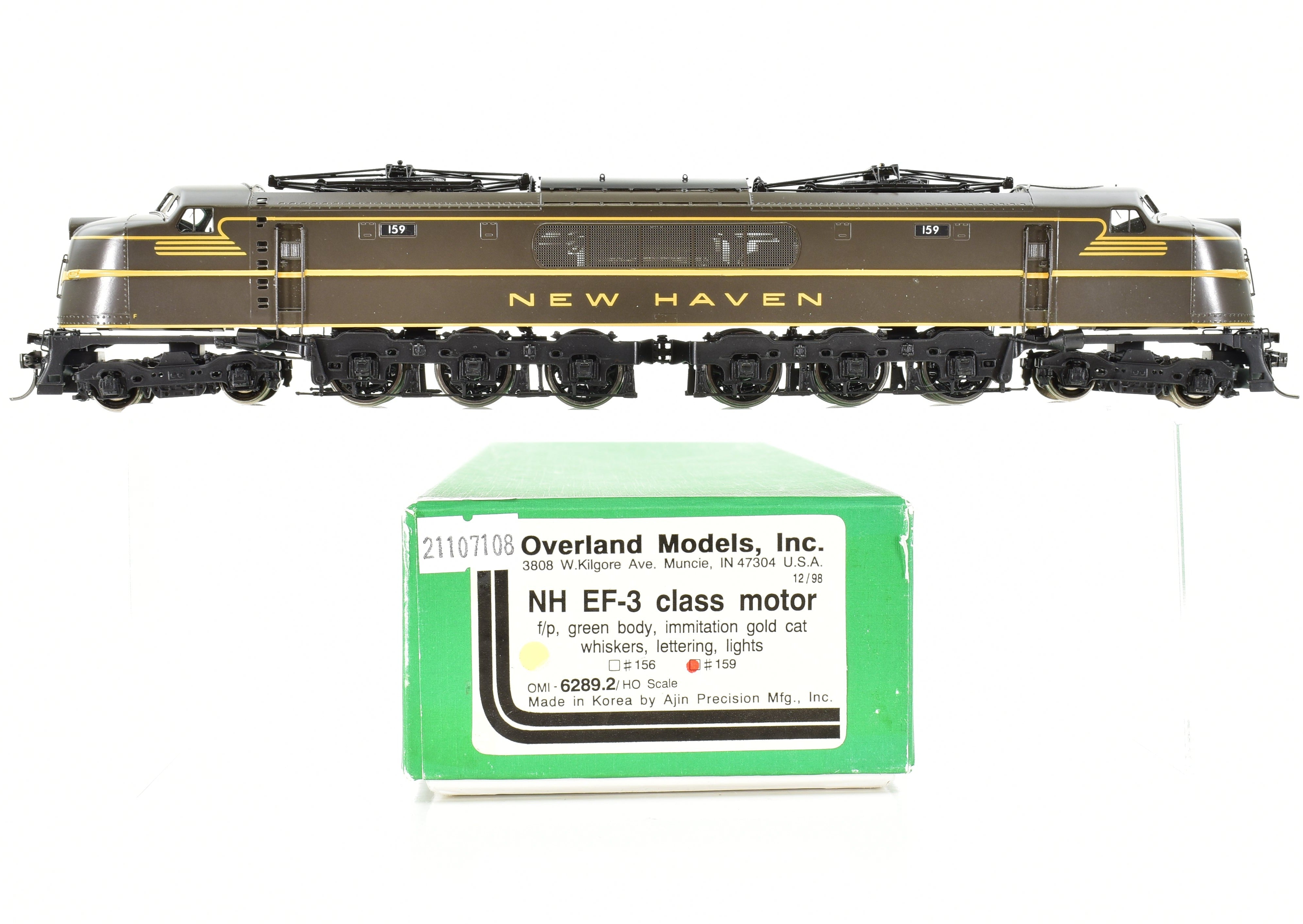 HO Brass OMI - Overland Models Inc. NH - New Haven EF-3 Class