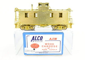 HO Brass Alco Models NYC - New York Central Wood Caboose 28' Wide Cupola