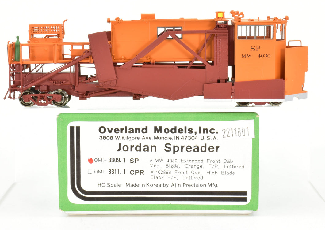 HO Brass OMI - Overland Models Inc. SP  - Southern Pacific Jordan Spreader 1995 Run FP