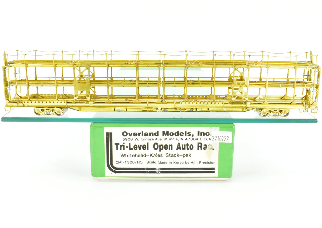 HO Brass OMI - Overland Models, Inc. Various Roads Whitehead-Kales Stack Pack Tri-Level Open Auto Rack