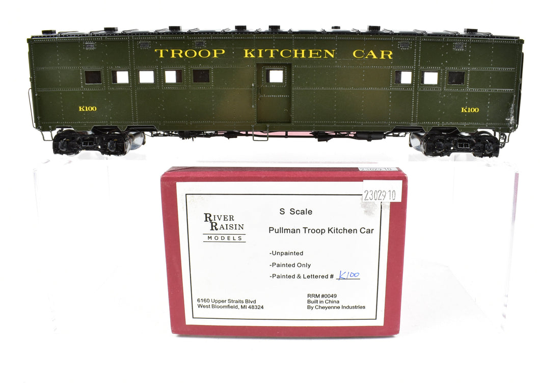 S Brass CON River Raisin Models Pullman Troop Kitchen Car FP K100