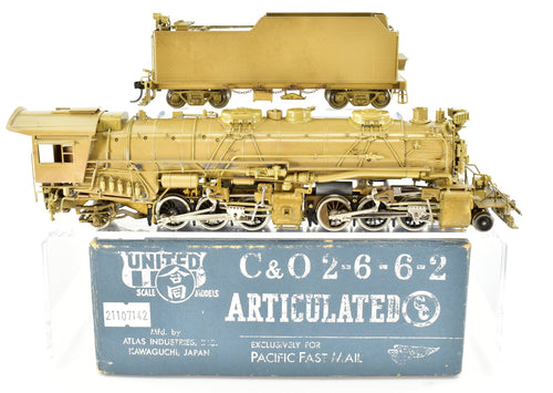 HO Brass PFM - United C&O - Chesapeake & Ohio H-6 2-6-6-2