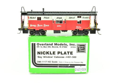 HO Brass OMI - Overland Models, Inc. NKP - Nickel Plate Road Bay Window Caboose Custom Painted