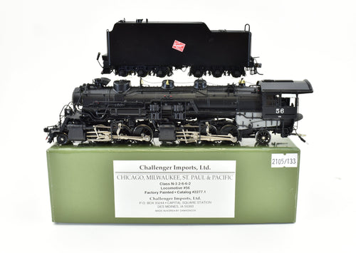 HO Brass CIL - Challenger Imports - CMSP&P - Milwaukee Road - N-3 2-6-6-2 - F/P #56 