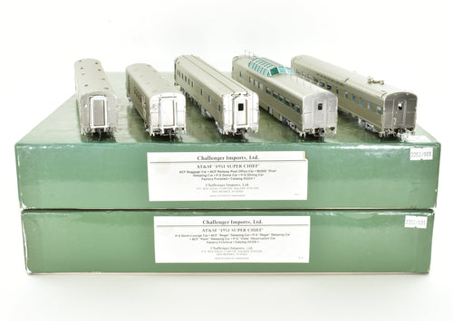 HO Brass CON CIL - Challenger Imports ATSF - Santa Fe 1951 Super Chief 10 Car Set