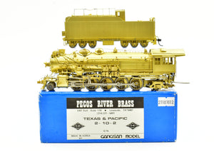 HO Brass Pecos River Brass T&P - Texas & Pacific Class G-1b 2-10-2 Santa Fe