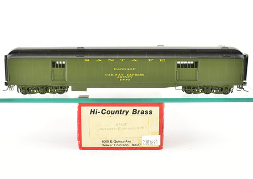 HO Brass Hi-Country Brass ATSF - Santa Fe Baggage Express #257 Pro-Finished as No. 1906