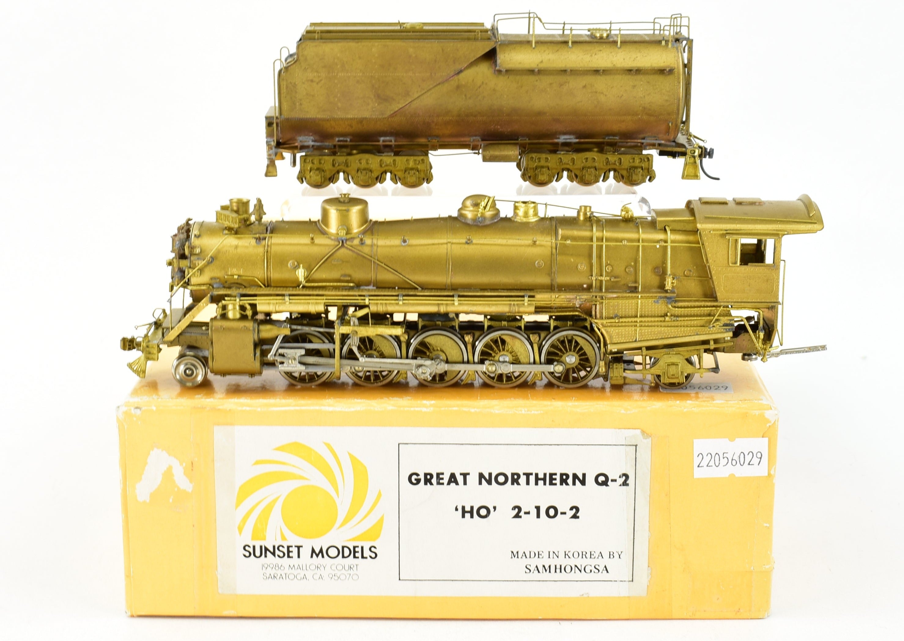 HO Brass Sunset Models GN - Great Northern 2-10-2 Class Q-2