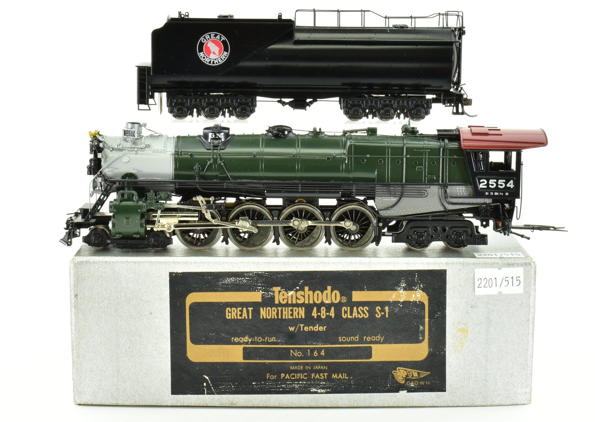 HO Brass CON Tenshodo GN - Great Northern 4-8-4 Class S-1 FP Crown 