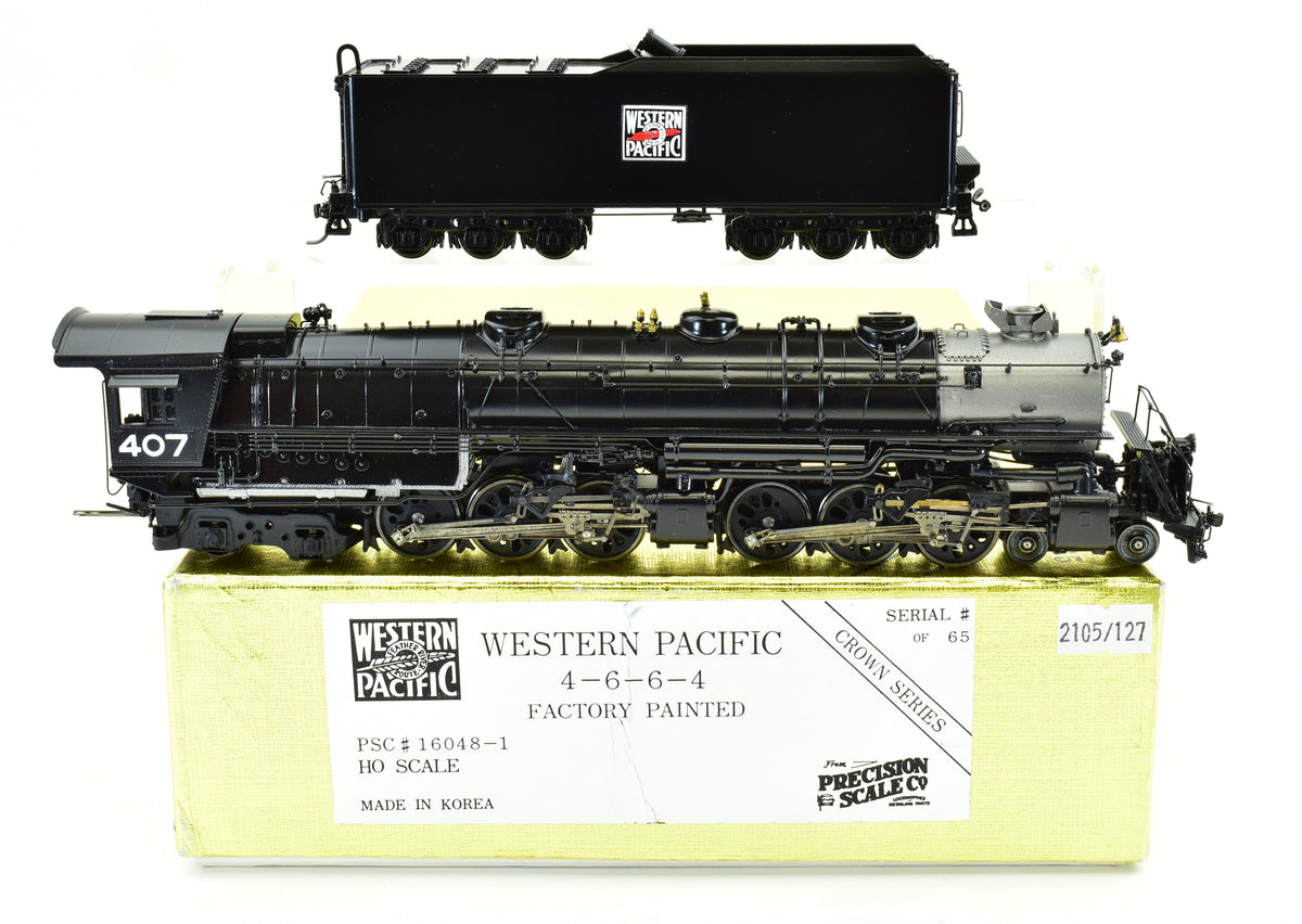 HO Brass CON PSC - Precision Scale Co. WP - Western Pacific 4-6-6-4 Ch ...