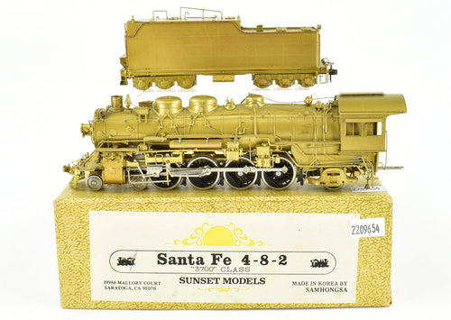 HO Brass Sunset Models ATSF - Santa Fe 3700 Class 4-8-2 Mountain