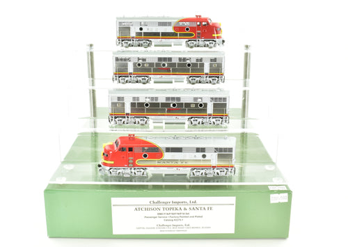 HO Brass CON CIL - Challenger Imports ATSF - Santa Fe Passenger Service EMD F7 ABBA Set, FP & Plated