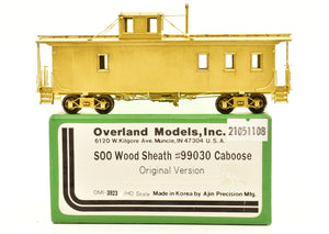 HO Brass OMI - Overland Models, Inc. Soo Line Wood Sheath #99030 Caboose (Original Version)