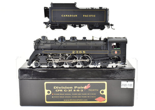 HO Brass CON DVP - Division Point CPR - Canadian Pacific Railway - Class G-3f 4-6-2 FP #2368