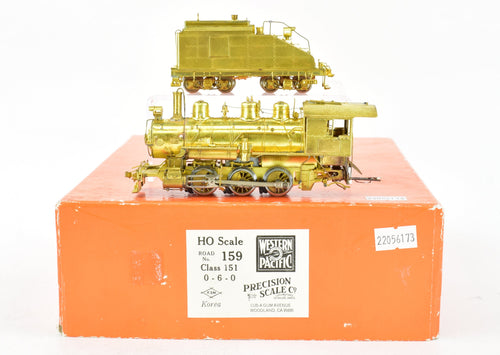 HO Brass PSC - Precision Scale Co. WP - Western Pacific Class 151 0-6-0 #159