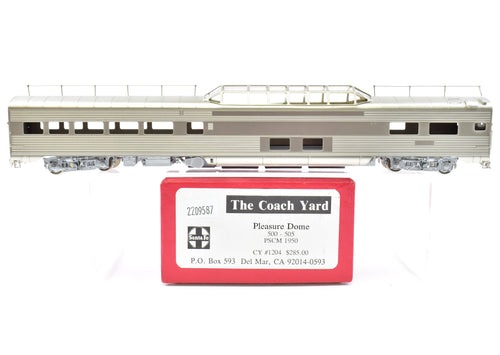HO Brass TCY - The Coach Yard ATSF - Santa Fe 1950 Pullman Lightweight Pleasure Dome 500-505