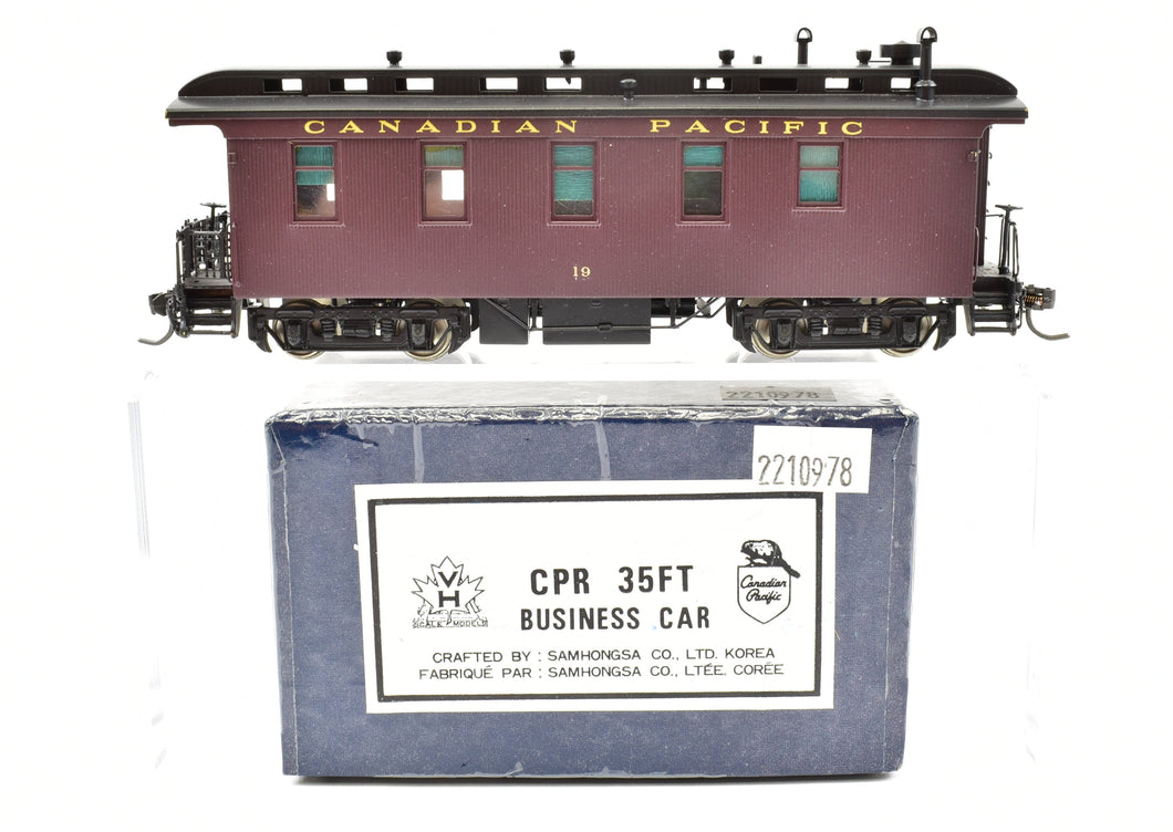 HO Brass VH - Van Hobbies CPR - Canadian Pacific Railway 35 Ft. Business Car Pro-Painted