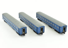 Load image into Gallery viewer, J Scale CON Kato JNR - Japanese National Railways OHA-35 Set of 3 Passenger Cars FP Blue
