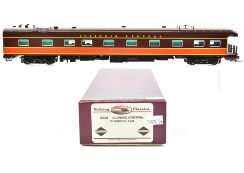 HO Brass CON Railway Classics IC - Illinois Central Business Car #1 Factory Painted