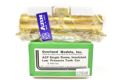 HO Brass OMI - Overland Models, Inc. Various Roads ACF Single Dome 8,000 Gallon Insulated Low Pressure Tank Car