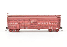 Load image into Gallery viewer, HO Brass Pecos River Brass ATSF - Santa Fe Sk-R Stock Car with Small Door Custom Painted
