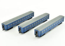 Load image into Gallery viewer, J Scale CON Kato JNR - Japanese National Railways OHA-35 Set of 3 Passenger Cars FP Blue
