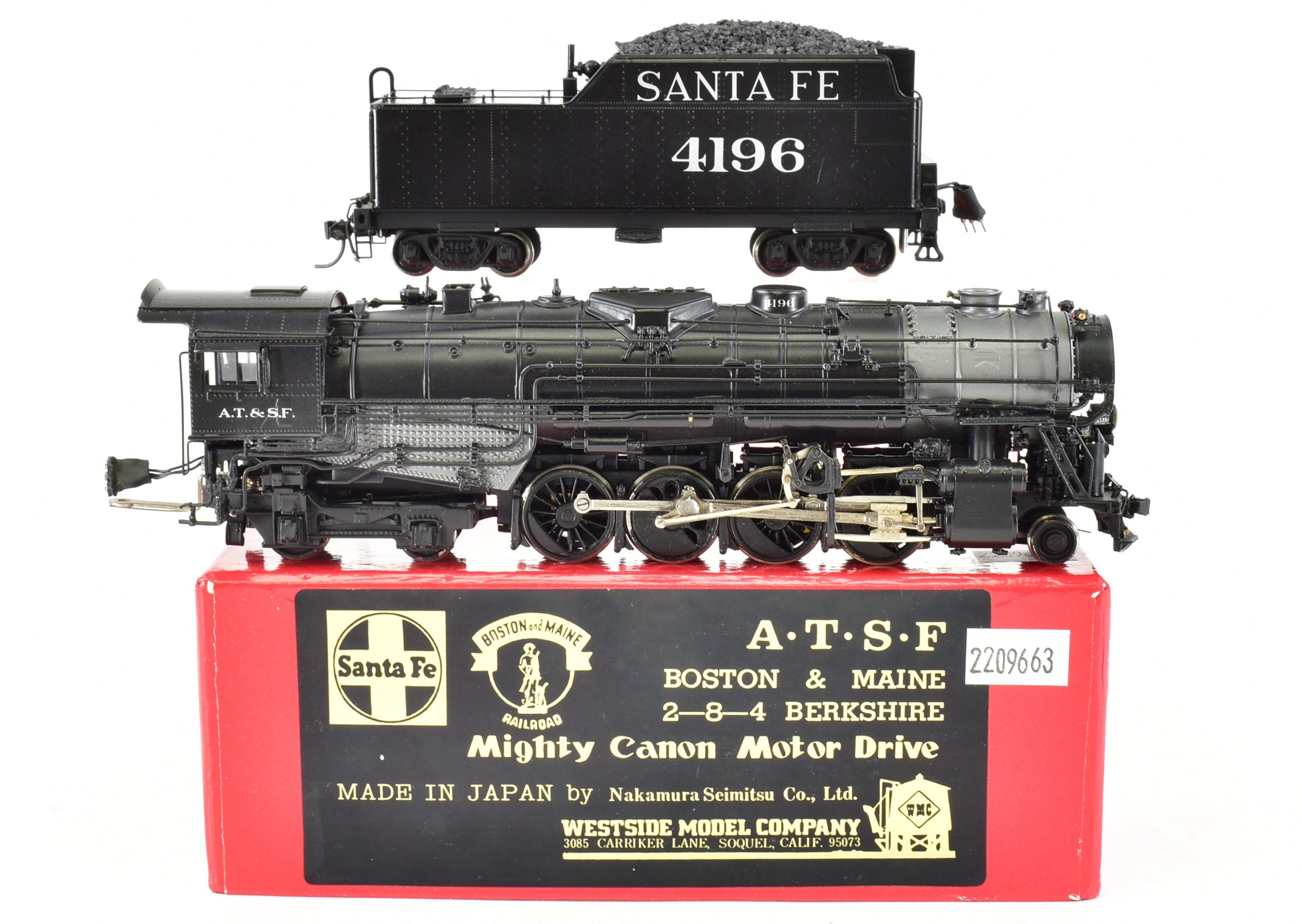 鉄道模型 UNITED SANTAFE 4-8-4 HO Brass CON PFM - United ATSF - Santa Fe 4-8-4 Northern