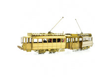 Load image into Gallery viewer, HO Brass NJ Custom Brass BER - Boston Elevated Railroad Single Truck Articulated Trolley
