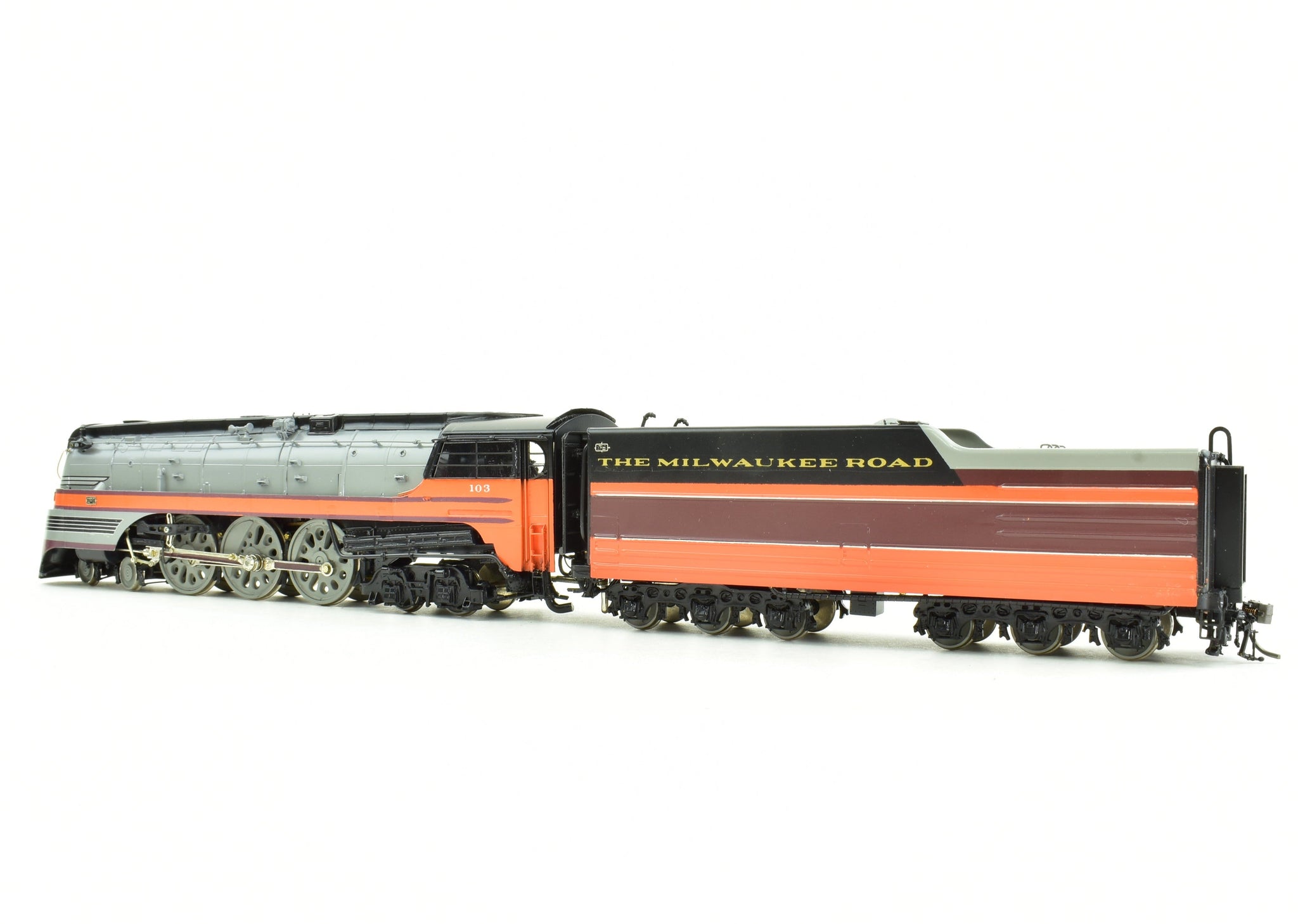 061558-HO Brass Model Train - OMI 5697.1 Overland Milwaukee Hiawatha Erie- Built A-B-A Diesel Set #5 