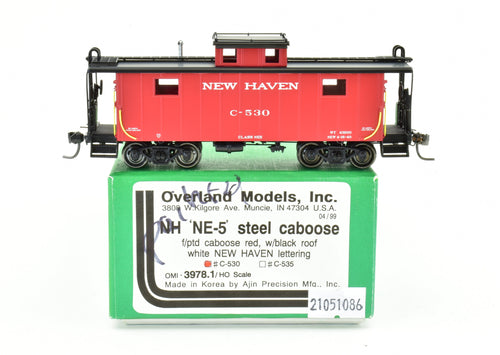 HO Brass OMI - Overland Models, Inc. NH - New Haven NE-5 Steel Caboose FP #C-530