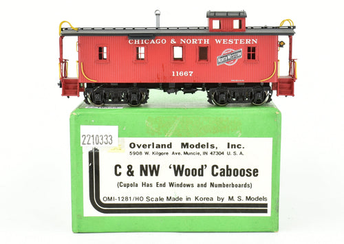 HO Brass OMI - Overland Models, Inc. C&NW - Chicago & North Western Wood Caboose Number Board Version CP
