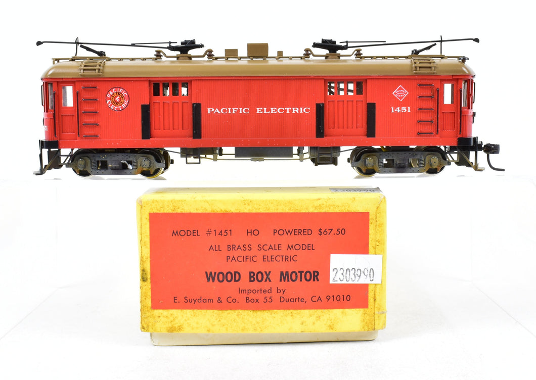 HO Brass Suydam PE - Pacific Electric Wood Box Motor Pro-Painted & Fin –  ReSourced Rails