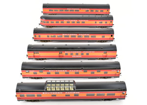 Copy of HO Brass Balboa SP - Southern Pacific "Daylight" 6-Car Empire Builder Passenger Set Factory Painted