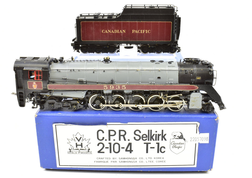 HO Brass VH - Van Hobbies CPR - Canadian Pacific Railway T-1c 2-10-4 Selkirk Custom Painted