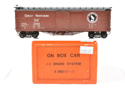HO Brass NPP - Nickel Plate Products GN - Great Northern 40' Boxcar Custom Painted No. 7302