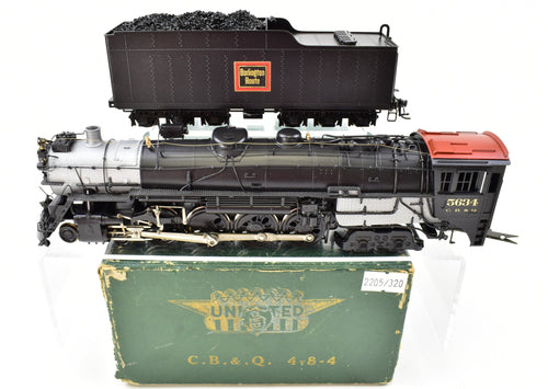 HO Brass CON PFM - Toby CB&Q - Burlington Route 4-8-4 Class O-5a 1969 Run Crown Model Pro-Paint No. 5634